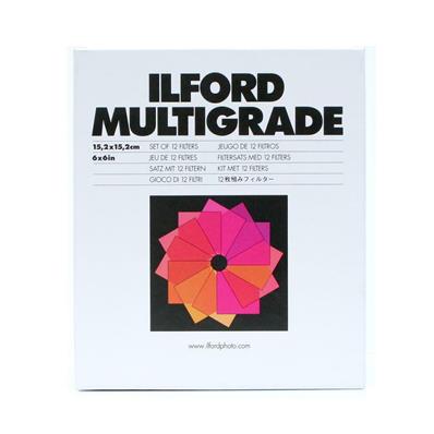 ILFORD Jeu de 12 Filtres Multigrade 8.9x8.9 cm