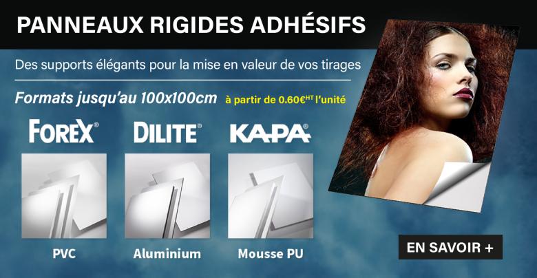 Panneaux Rigides Adhsifs KAPA, Forex, Dilite