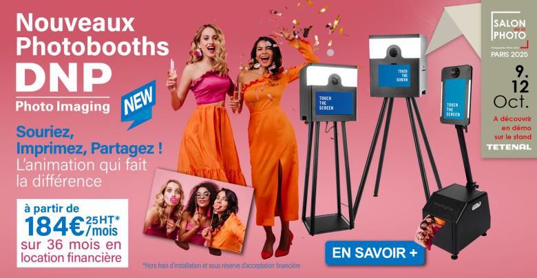 Le Photobooth DNP LITE  dcouvrir en dmo sur le salon de la photo