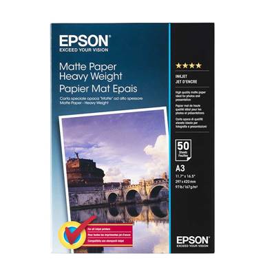 EPSON Papier Mat Épais 167g A3 50 feuilles