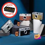 KODAK Kit 4 Appareils H35 (4 coloris) + 10 films Gold 36 + 1 boite