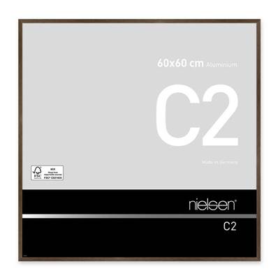 NIELSEN Cadre Photo Aluminium C2 60X60 - Ambre Mat Brossé