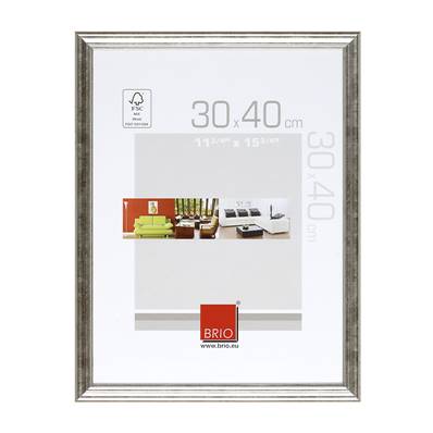 BRIO Cadre Bois CIRCEE ARGENT 30X40. Vendu par 2