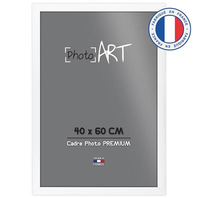 PHOTO ART PREMIUM Cadre bois 40x60 Blanc lot de 4