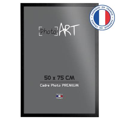 PHOTO ART PREMIUM Cadre bois 50x75 Noir lot de 4