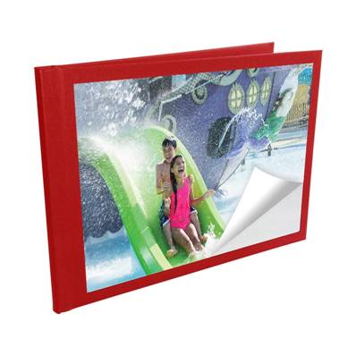 UNIBOOK Album 10x15 ROUGE -  ADHESIF 12 p (DESTOCK)