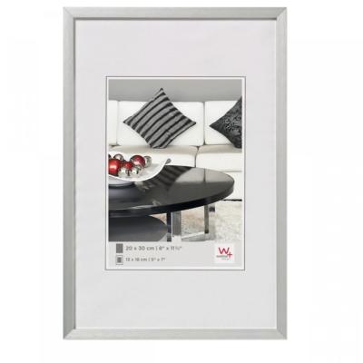 WALTHER Cadre alu brossé Chair 13x18cm silver - Lot de 4