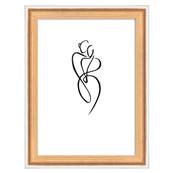 WALTHER Cadre MDF Silhouette 10x15cm hêtre - Lot de 4