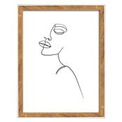 WALTHER Cadre MDF Silhouette 15x20cm naturel - Lot de 4
