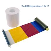 DNP Papier pour DS620 10x15cm (4x6") - 2 x 400 impressions