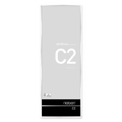 NIELSEN Cadre Photo Aluminium C2 33x95 - Blanc Brillant