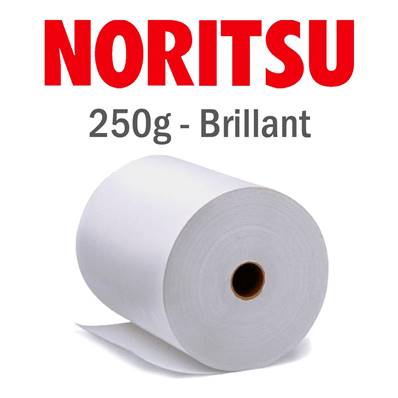 NORITSU Papier 250g Brillant 15.2cm x 65m - carton de 2 rlx