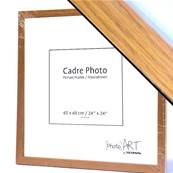 PHOTO ART Cadre 60X60 Chêne Naturel Bois Vendu par 2