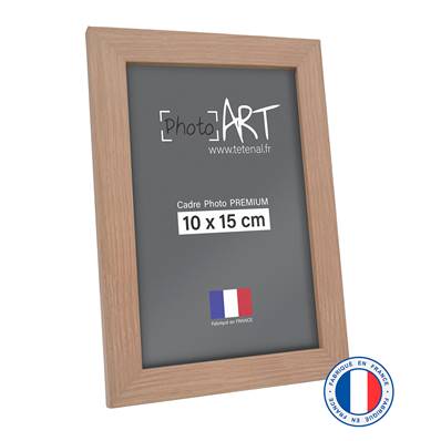 PHOTO ART PREMIUM Cadre bois 10x15 Chêne lot de 4