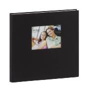 ERICA Album adhésif avec fenêtre Square 34x33cm 300v Noir Lot de 2