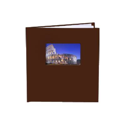 UNIBIND Couverture Brun Nuba 30x20 Portrait avec fenêtre X5 (DESTOCK)