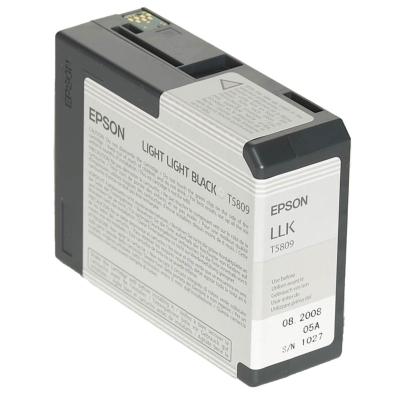EPSON Encre T5809 Gris Clair (LLK) pour 3800/3880 Pro 80 ml
