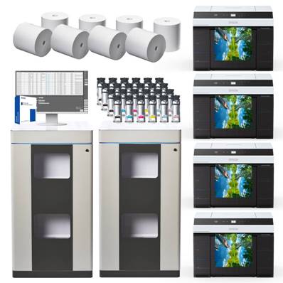 EPSON D10 Microlab4 (4xD1000 +OC Full /Encres/papier /PC /2Meubles) 