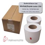 HAHNEMUHLE Papier Lustré 250g 15,2cm x 65m pour D700/800/1000 2 rlx