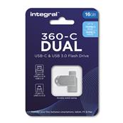 INTEGRAL Clé USB 360-C Dual USB 3.0 et USB-C 16 GB