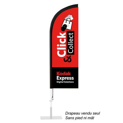 KODAK EXPRES Flamme Click&Collect 160x50cm (sans pied et mat)