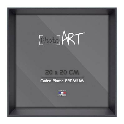 PHOTO ART PREMIUM Urban Cadre bois 20x20 Noir lot de 4