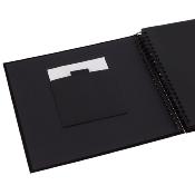 WALTHER Album traditionnel à spirale Fun 200ph 10x15 noir - Lot de 2