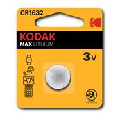 KODAK Piles Bouton Lithium x2 CR1632 - 3 V Vendu par 10