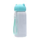 BOUTEILLE Acier Inoxydable Blanc 320 ml Bouchon Bleu - vendu par 6