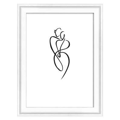 WALTHER Cadre MDF Silhouette 10x15cm blanc - Lot de 4