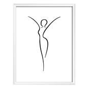 WALTHER Cadre MDF Silhouette 30x40cm blanc - Lot de 4