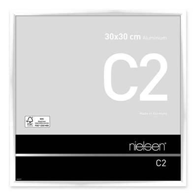 NIELSEN Cadre Photo Aluminium C2 30X30 - Blanc Brillant