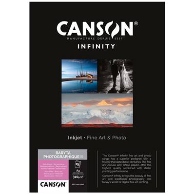 CANSON Infinity Papier Baryta Photographique II 310g A4 25 feuilles