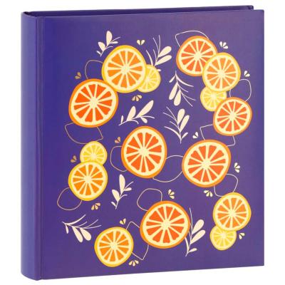 ERICA Album photos mémo Agrumes Bleu 22x25cm 200 vues 10x15 Lot de 2