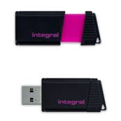 INTEGRAL Clé USB Pulse 8GB Rose 2.0 - EcoTaxe comprise