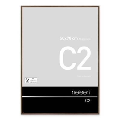 NIELSEN Cadre Photo Aluminium C2 50x70 - Ambre Mat Brossé