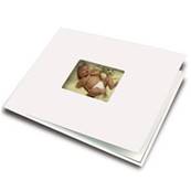 UNIBIND Couverture Photobook Blanc Perlé A4 avec fenêtre Lot de 10