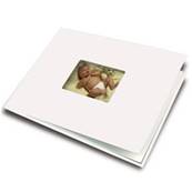 UNIBIND Couverture Photobook Blanc Perl A4 avec fentre Lot de 10