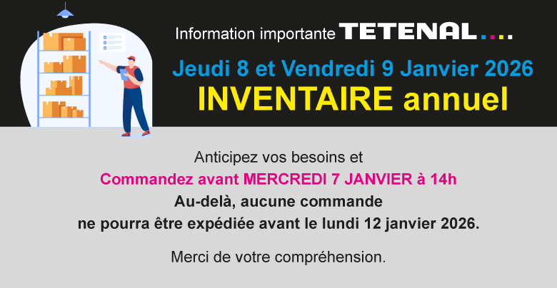 Inventaire - Jeudi 8 et Vendredi 9 JANVIER 2026