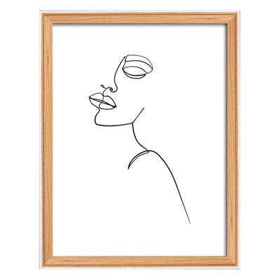 WALTHER Cadre MDF Silhouette 15x20cm hêtre - Lot de 4