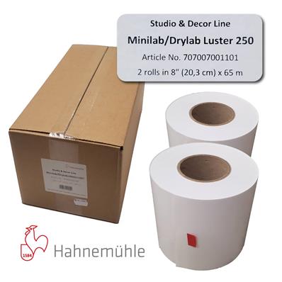 HAHNEMUHLE Papier Photo Lustré 20.3cmx65m pour Dry Minilabs 2 rlx