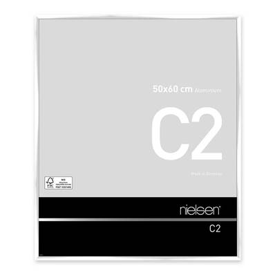 NIELSEN Cadre Photo Aluminium C2 50X60 - Blanc Brillant