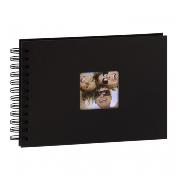 WALTHER Album traditionnel  spirale Fun 40ph 10x15 noir - Lot de 2