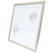 DEKNUDT Cadre 4 vues Argent Bois 10x15