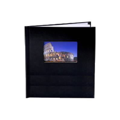 UNIBIND Couverture Noir Silk 30x20 Portrait + fenêtre par 10