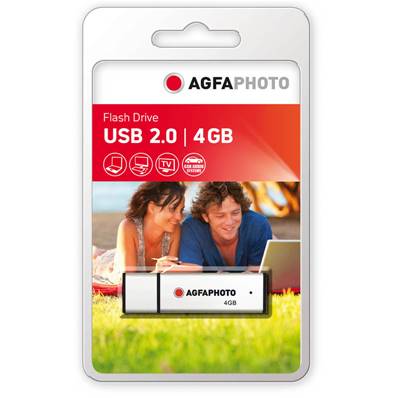 AGFAPHOTO Clé USB 4 GB Silver - Redevance Copie Privée Incluse