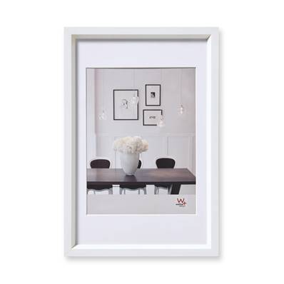 WALTHER Cadre plastique Steel Style 20x30 - photo 15x20cm blanc x 4