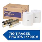 DNP Papier pour DSRX1 HS 15x20cm (6x8") - 2 x 350 impressions
