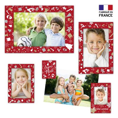 Cadres Magnétiques NOEL 5en1 pour photo 10x15 - Lot de 50