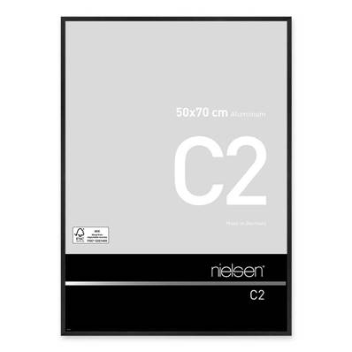 NIELSEN Cadre Photo Aluminium C2 50X70 - Noir Mat Brossé